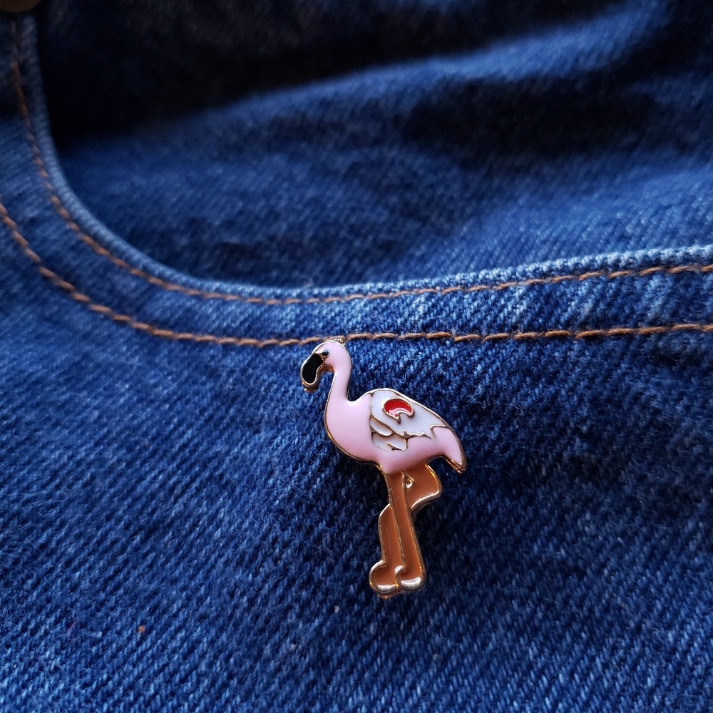 Flamingo Enamel Pin